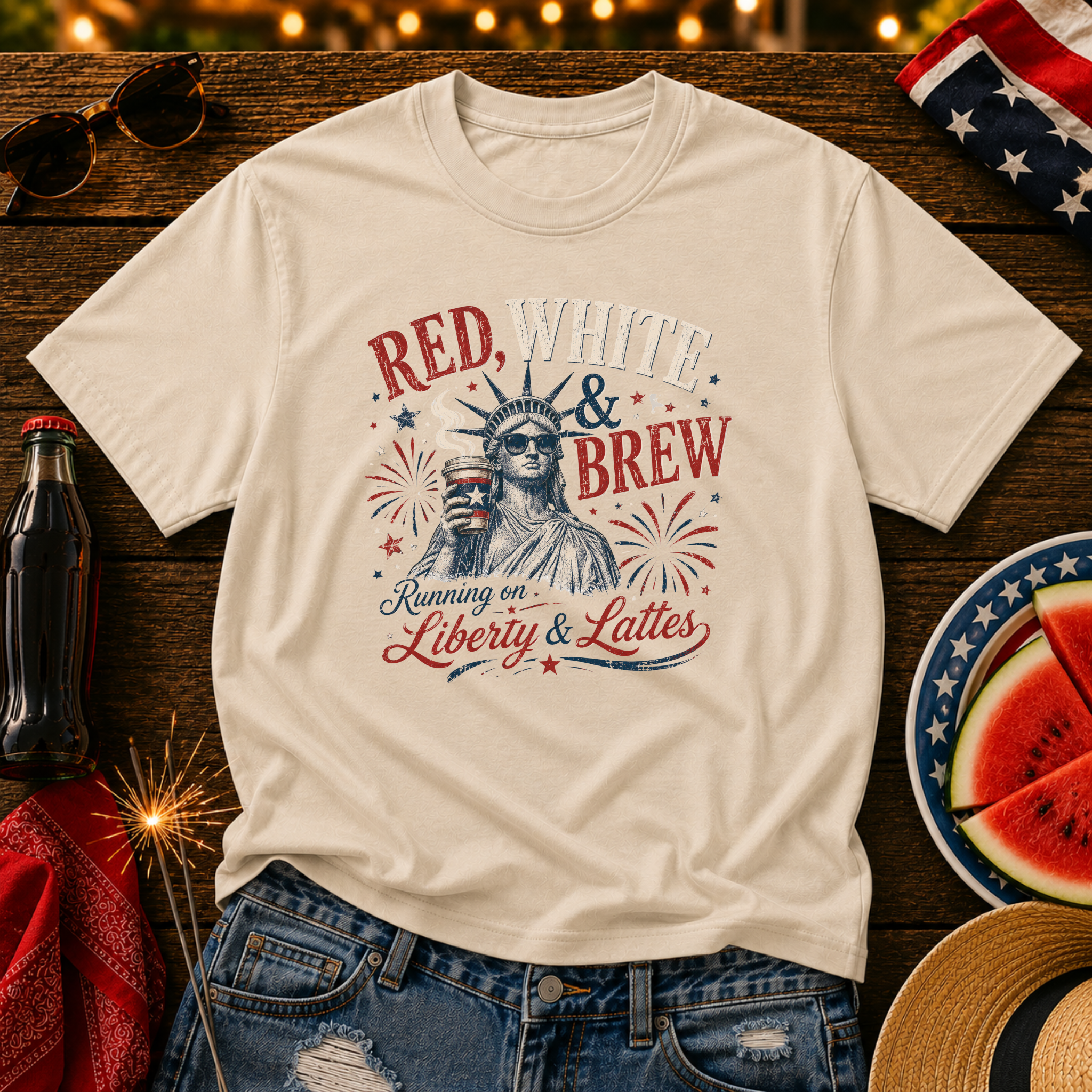 Red White & Brew Latte