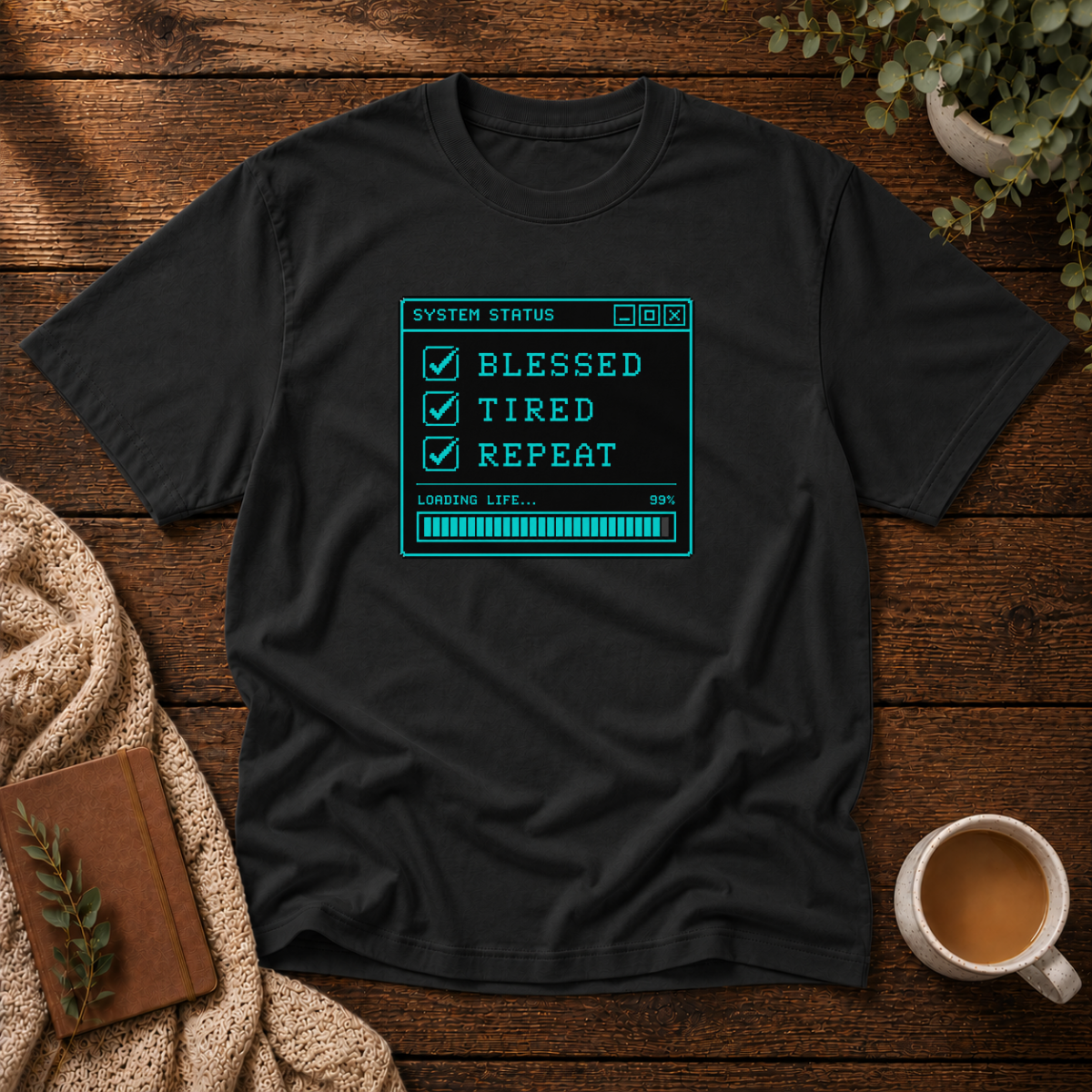 Blessed Tired Repeat T-Shirt