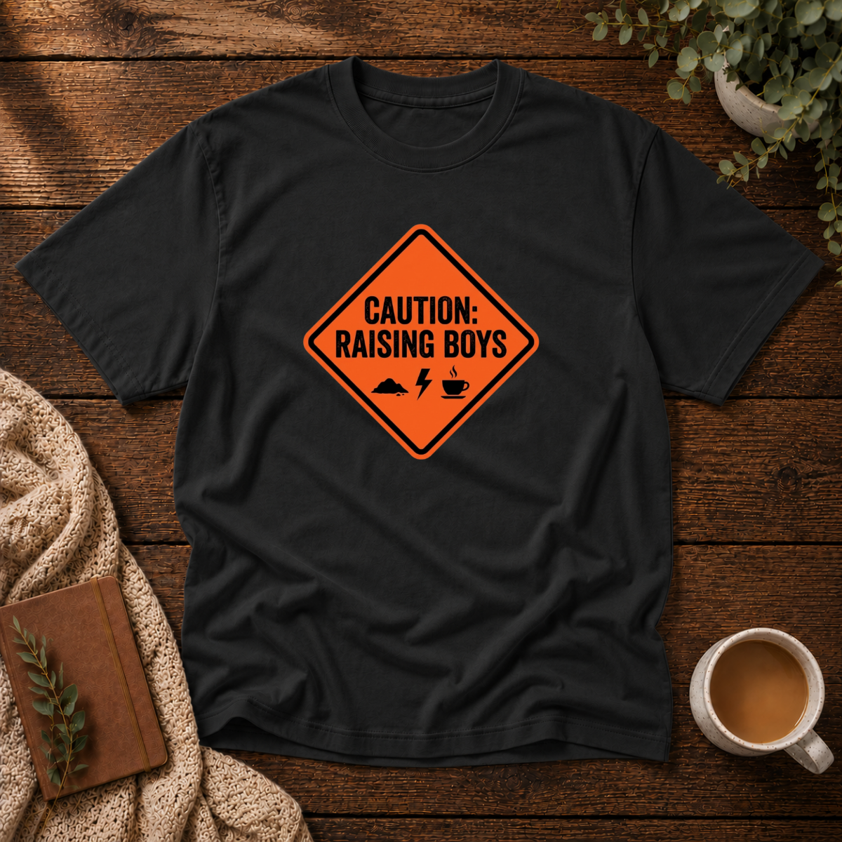 Caution Raising Boys T-Shirt