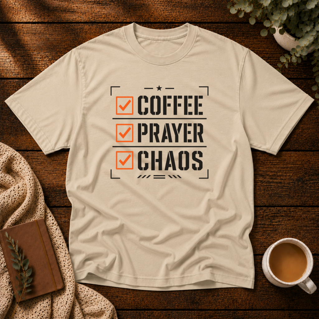 Coffee Prayer Chaos T-Shirt