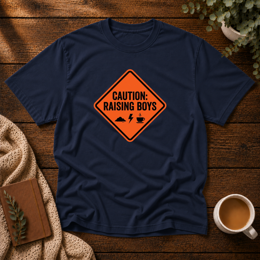 Caution Raising Boys T-Shirt