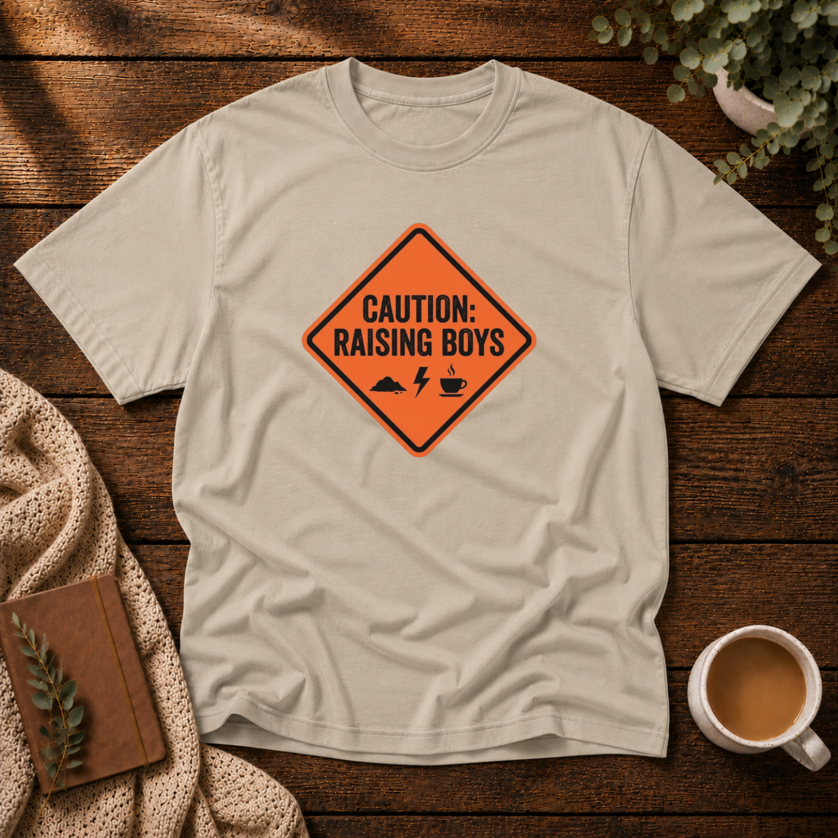 Caution Raising Boys T-Shirt