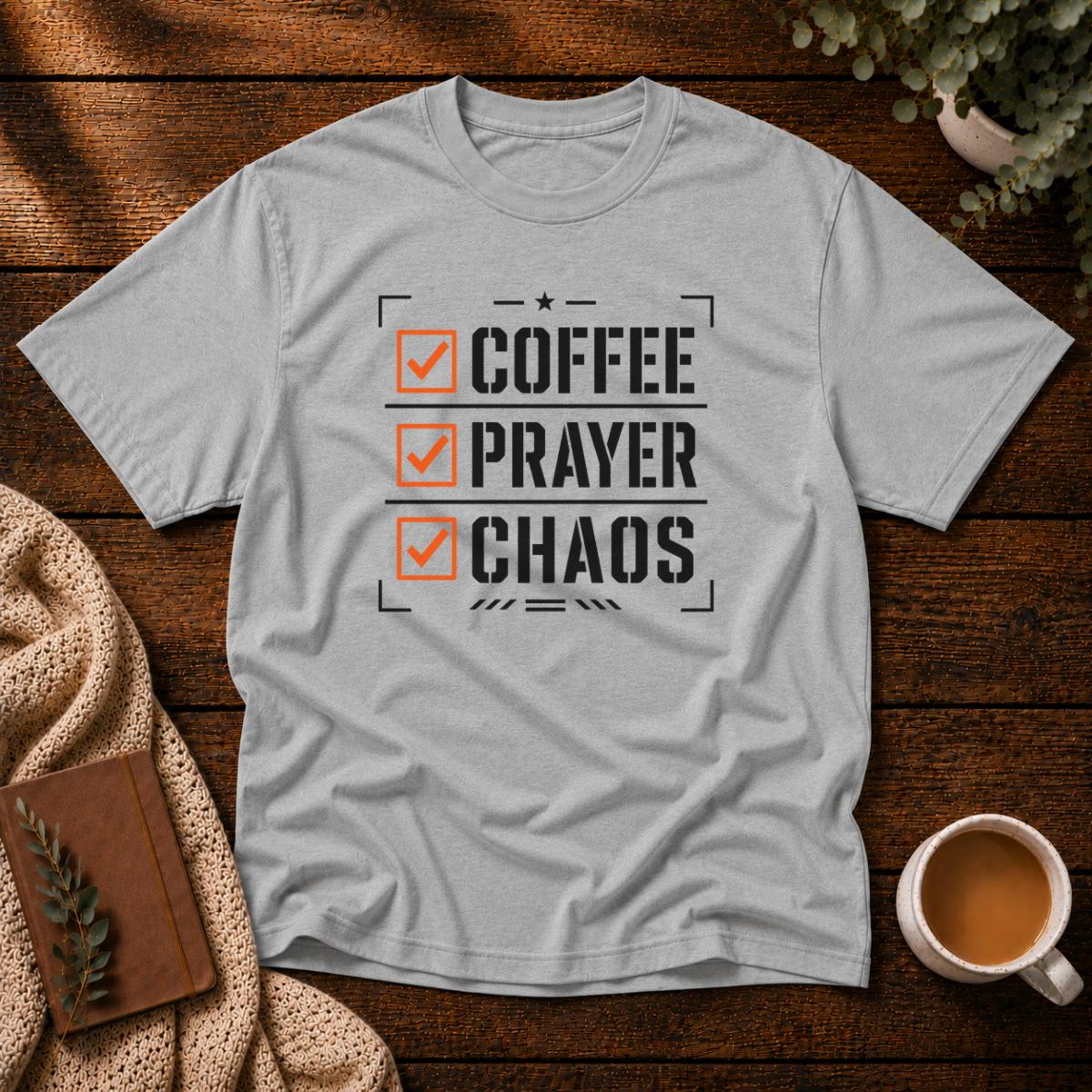 Coffee Prayer Chaos T-Shirt