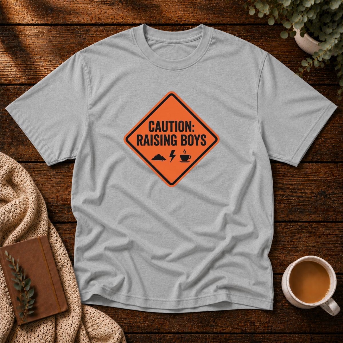 Caution Raising Boys T-Shirt